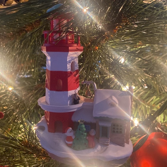 1997 Hallmark flashing light Lighthouse Greetings #1 magic collectors series - Picture 6 of 9